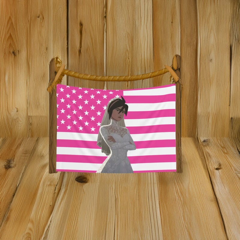 Invisigal Wedding Dress Flag