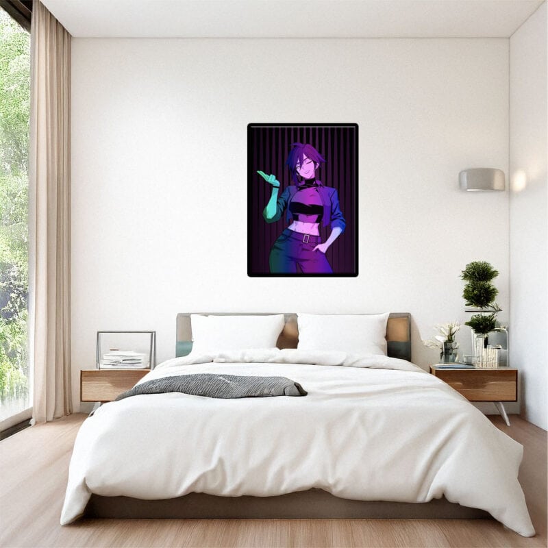 Invisigal in Neon Lighting Poster