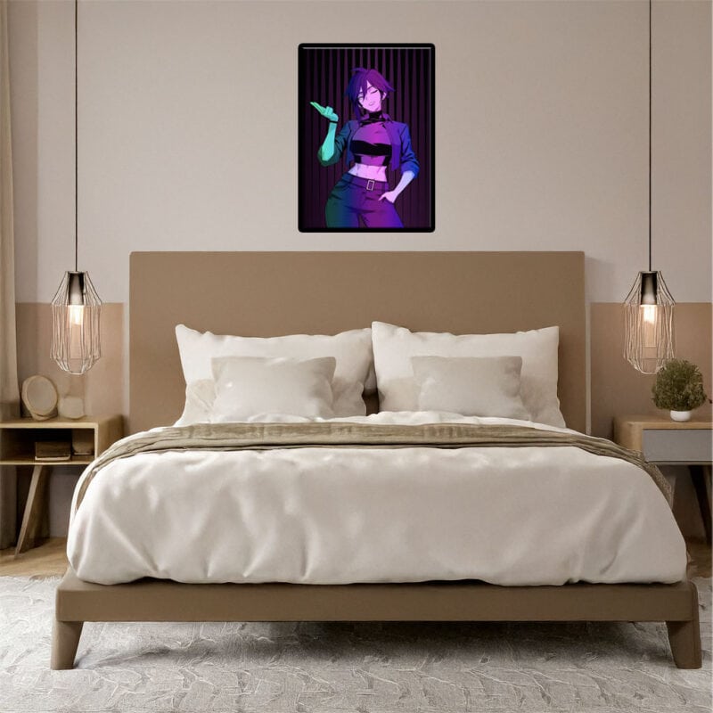 Invisigal in Neon Lighting Poster