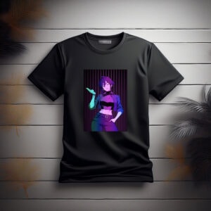 Invisigal in Neon Lighting Shirt