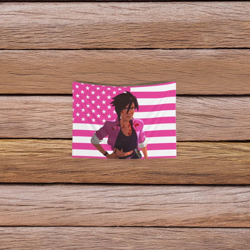 Invisigal security camera view Flag