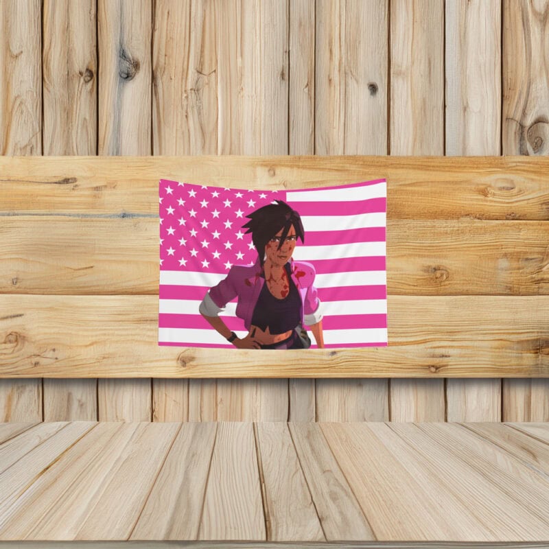 Invisigal security camera view Flag