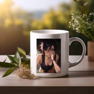 Invisigal with Black Tank Top Mug