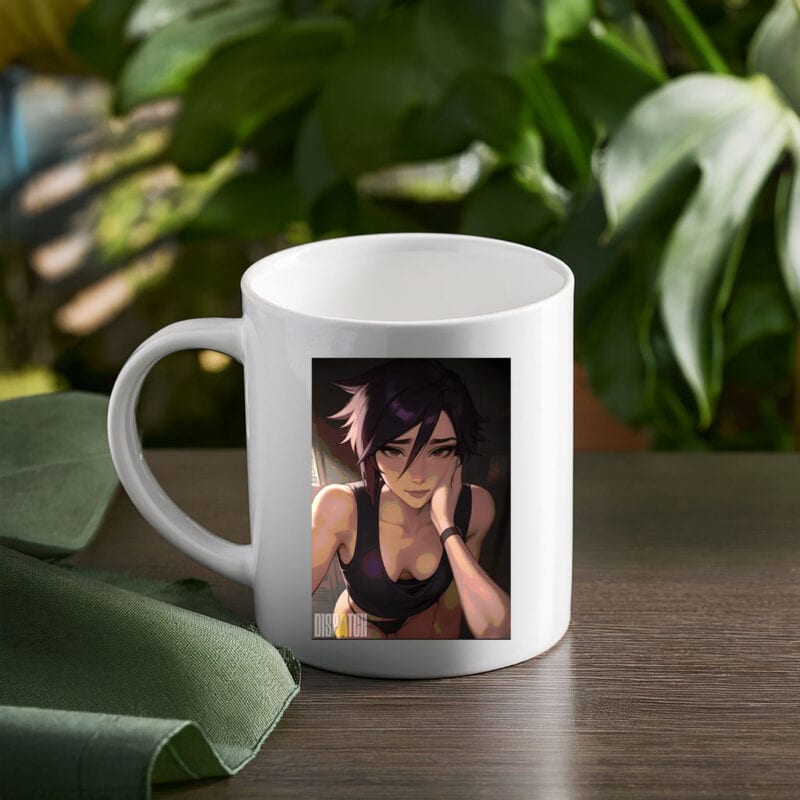 Invisigal with Black Tank Top Mug