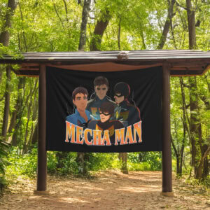 Mecha Man Bootleg Rock Styles Flag