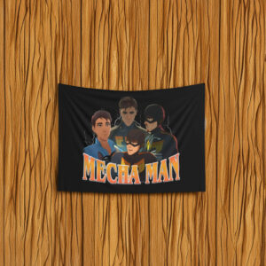 Mecha Man Bootleg Rock Styles Flag