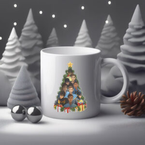 Mecha Man Christmas Tree Dispatch Mug – Holiday Robot Edition