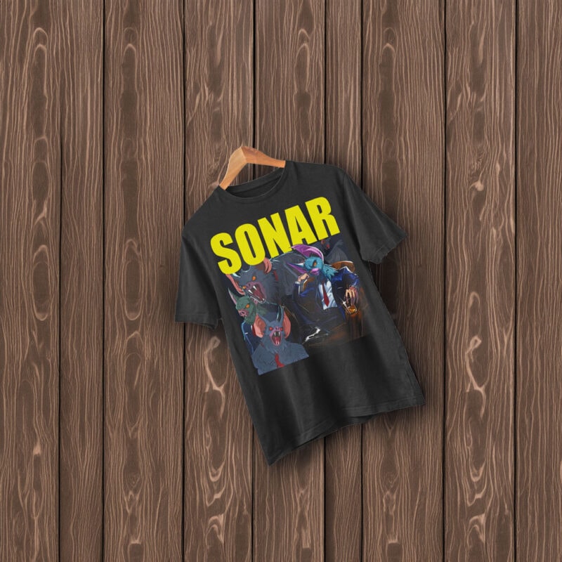Sonar Dispatch Game Vintage 90s T-Shirt