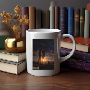Sunset Embrace with Dog Mug