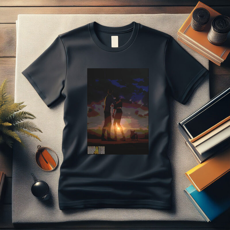 Sunset Embrace with Dog Shirt