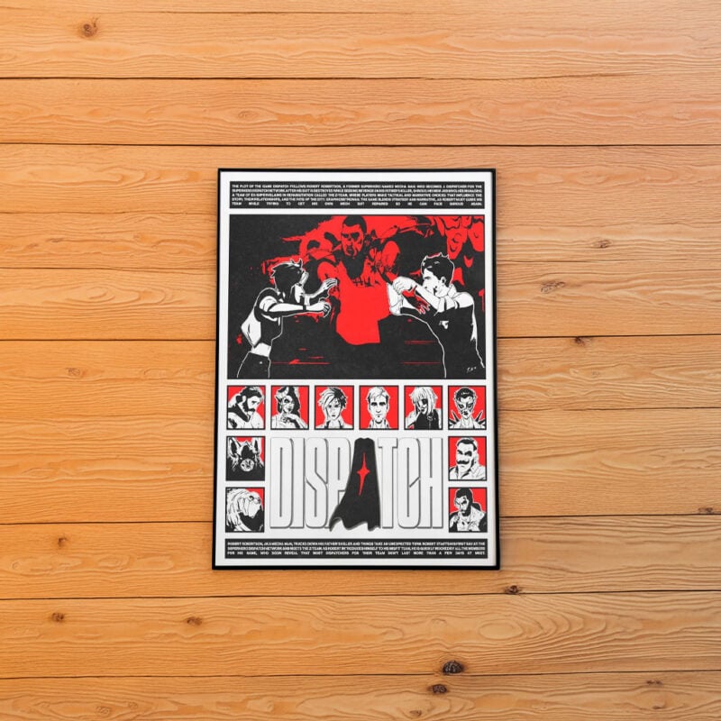 Tactical Sci-Fi Wall Art for Gamer Rooms Dispatch Game Poster
