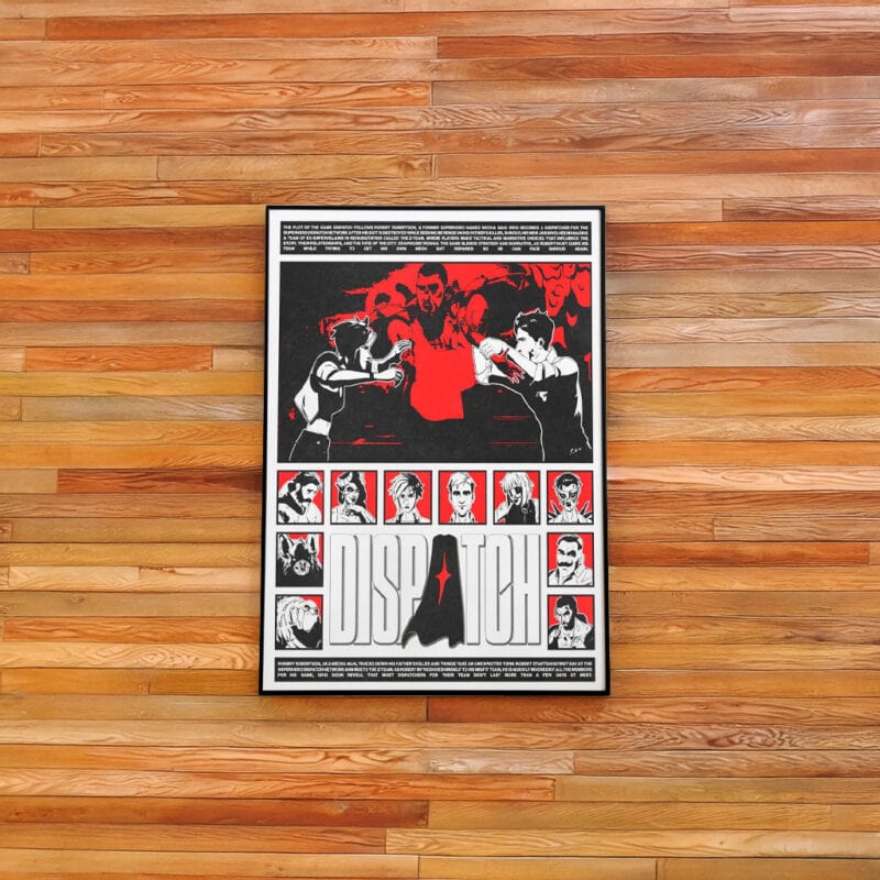 Tactical Sci-Fi Wall Art for Gamer Rooms Dispatch Game Poster
