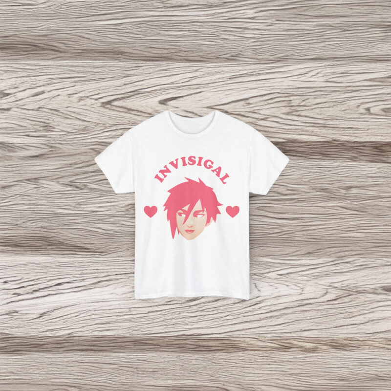 Unisex Invisigal Pink Heart T-Shirt