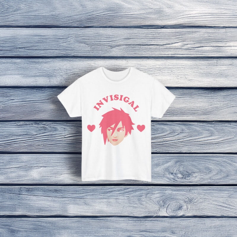 Unisex Invisigal Pink Heart T-Shirt