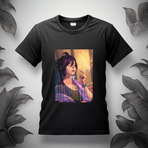 Woman Smoking Cigarette Tee