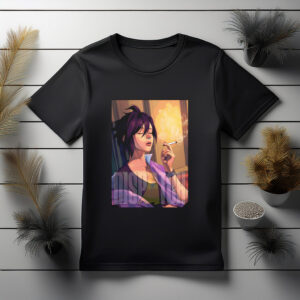 Woman Smoking Cigarette Tee