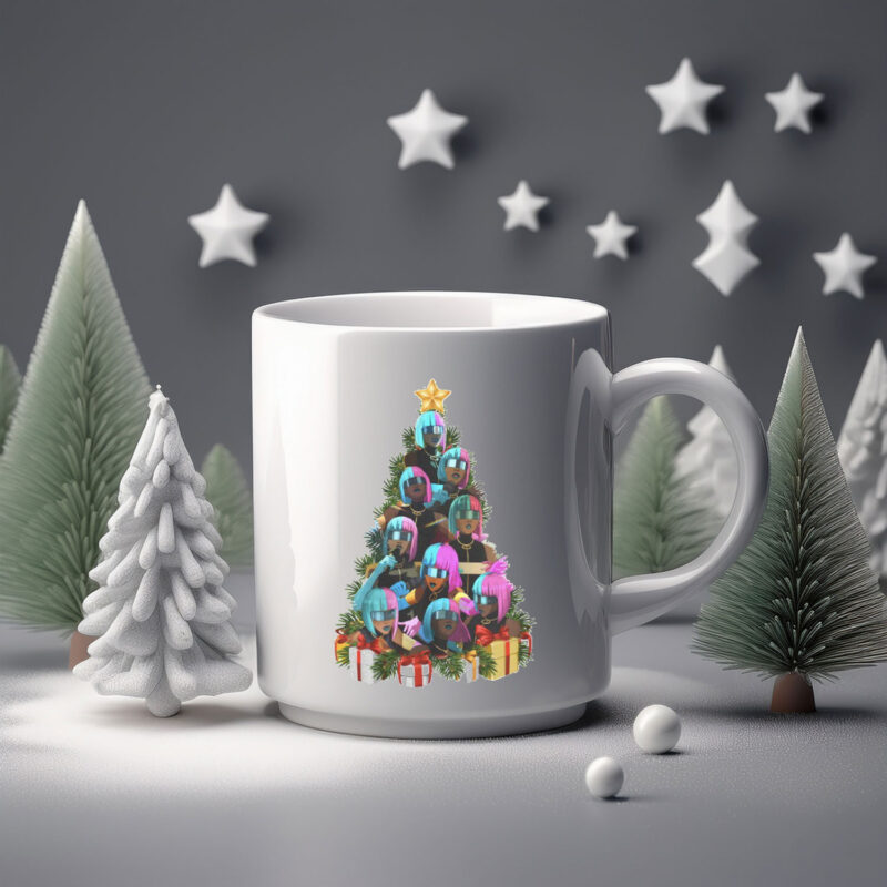 🎄 Christmas Tree Prism Dispatch Gaming Mug – Festive Prism Holiday Cup