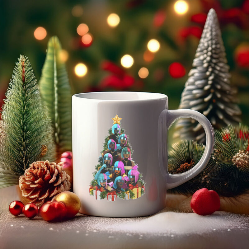 🎄 Christmas Tree Prism Dispatch Gaming Mug – Festive Prism Holiday Cup