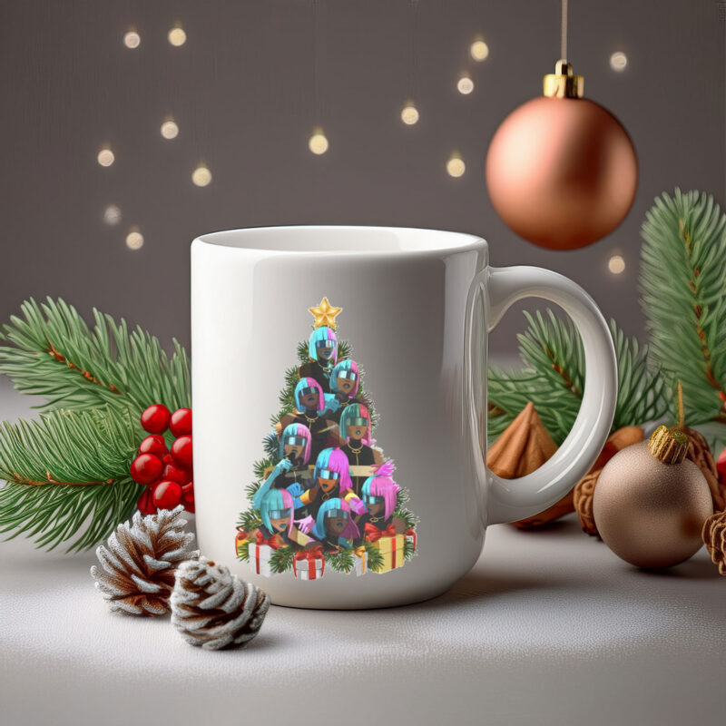 🎄 Christmas Tree Prism Dispatch Gaming Mug – Festive Prism Holiday Cup