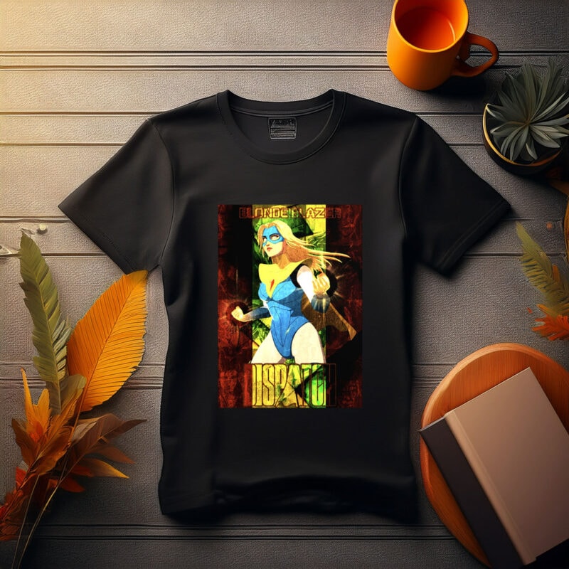 Blonde Blazer Dispatch Superhero Shirt