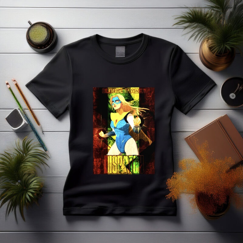 Blonde Blazer Dispatch Superhero Shirt