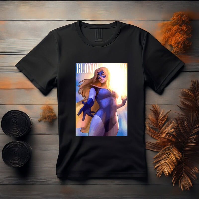 Blonde Blazer Superheroine Tee