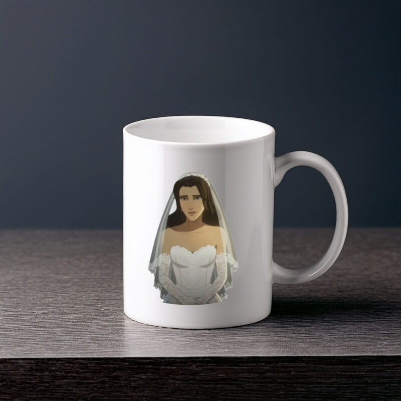 Blonde Blazer Wedding Dress Mug