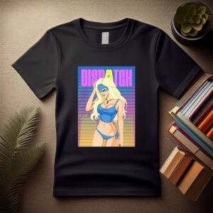 Blonde Blazer in Blue Bikini Shirt