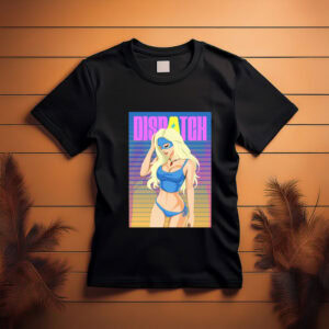 Blonde Blazer in Blue Bikini Shirt