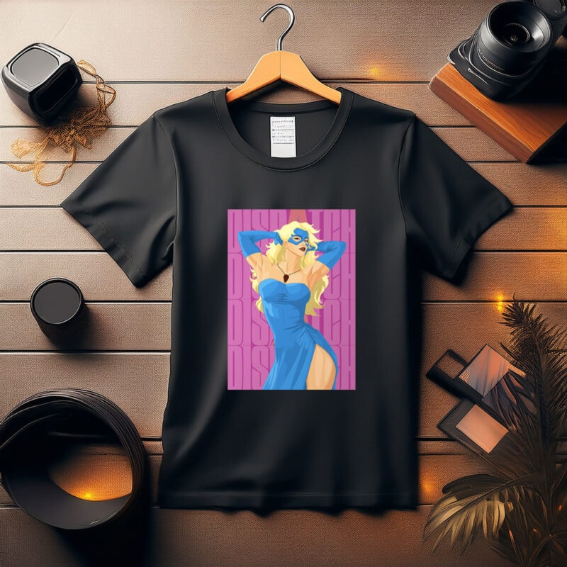 Blonde Blazer in Blue Dress Costume Shirt