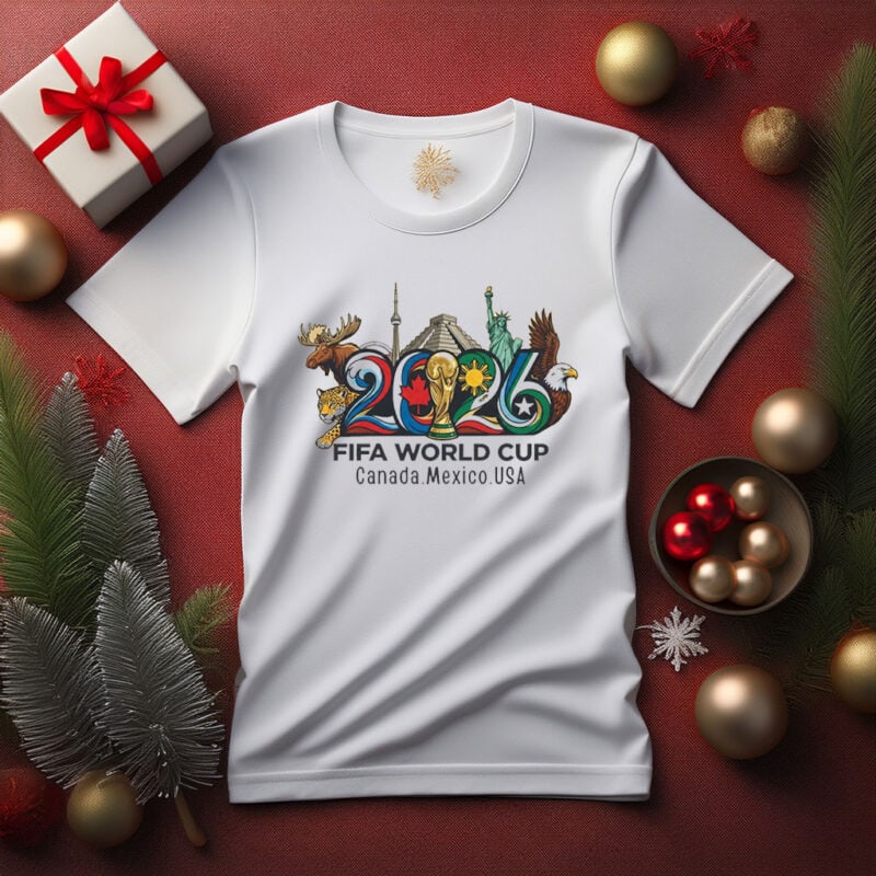 Canada Mexico USA Tee – Celebrate the 2026 FIFA World Cup Hosts