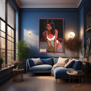 Demon Girl in Casual Outfit Poster