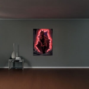 Demon Woman in Lingerie Poster