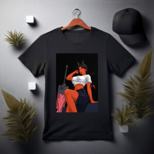 Devil Girl with Horns Tee