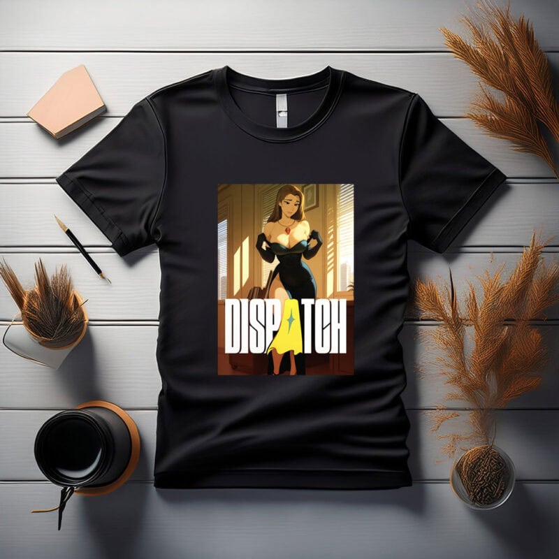 Dispatch Animated Woman in Office Setting Tee