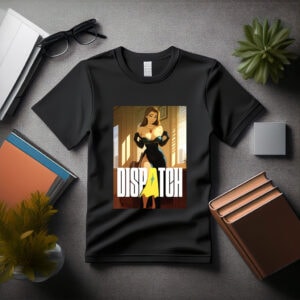 Dispatch Animated Woman in Office Setting Tee