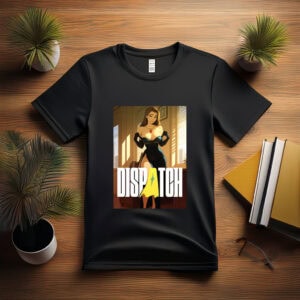 Dispatch Animated Woman in Office Setting Tee