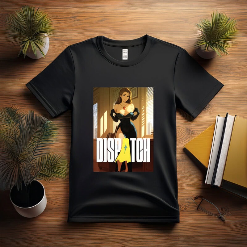 Dispatch Animated Woman in Office Setting Tee