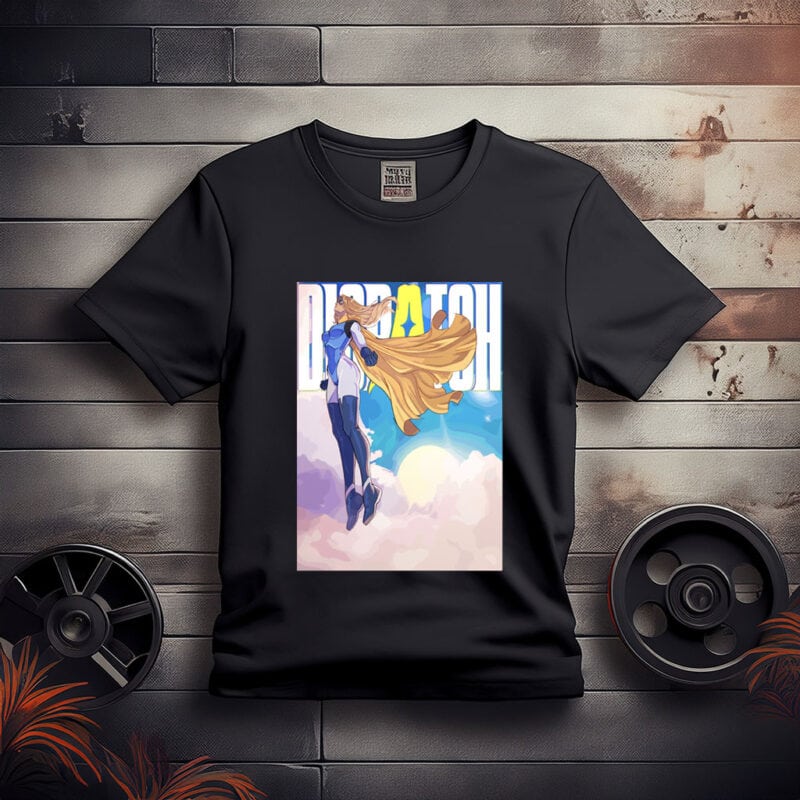 Dispatch Blonde Blazer in the Sky Shirt