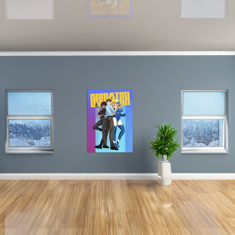 Dispatch Character Robert and Invisigal x Blonde Blazer Poster