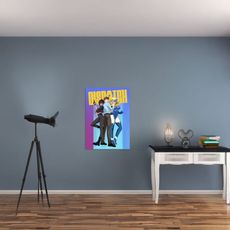 Dispatch Character Robert and Invisigal x Blonde Blazer Poster