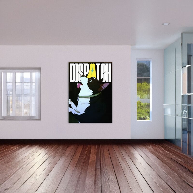 Dispatch Dog with Crown Poster