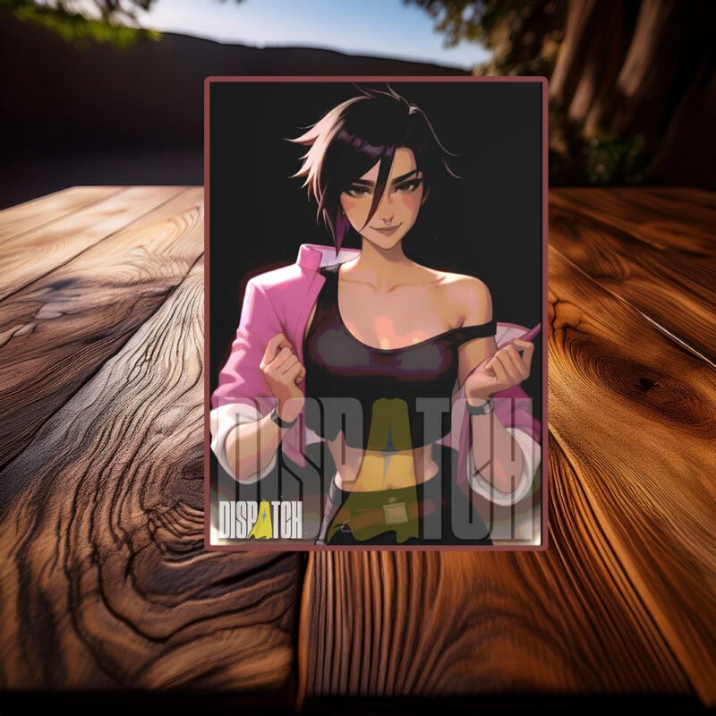 Dispatch Invisigal with Pink Jacket Poster