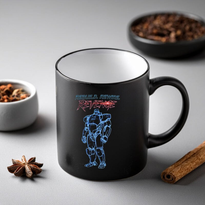Dispatch Mecha Man Blueprint Mug