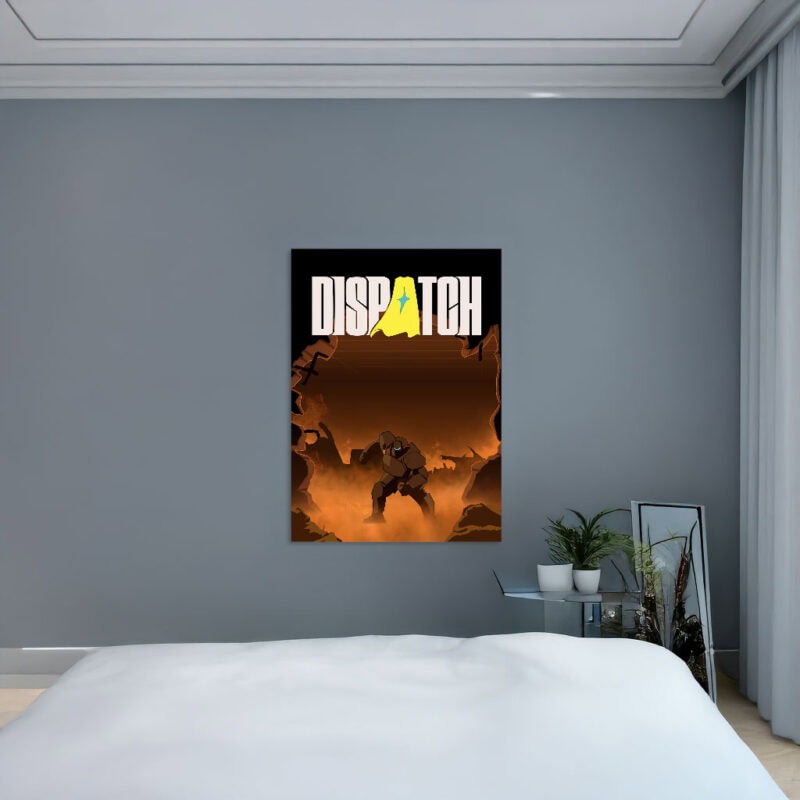 Dispatch Mecha Man Scene Poster