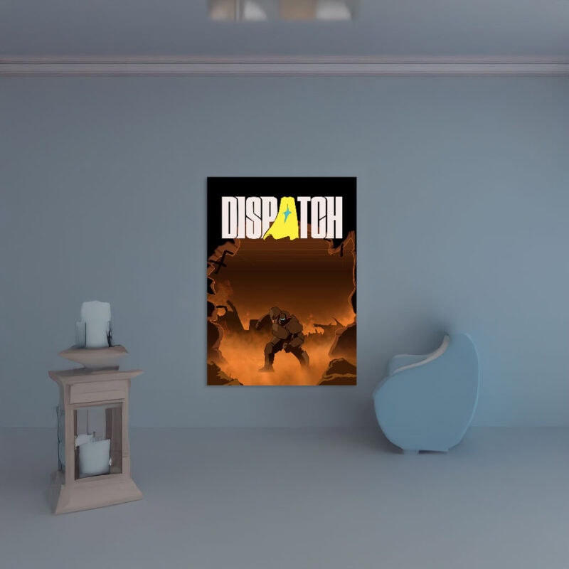 Dispatch Mecha Man Scene Poster