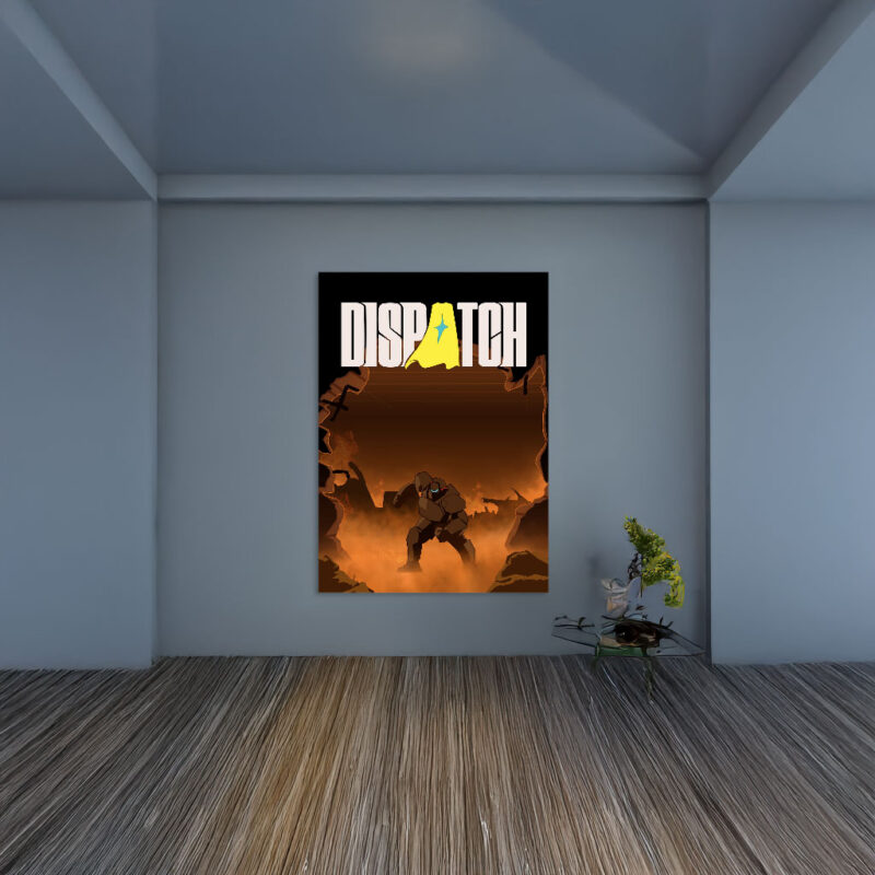 Dispatch Mecha Man Scene Poster