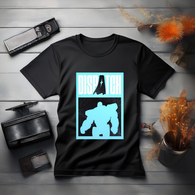 Dispatch Poster with Robot Silhouette Shirt