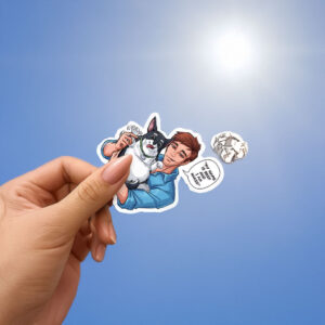 Dispatch Robert and Beef Dog Sticker