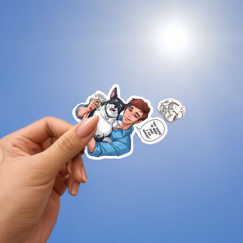 Dispatch Robert and Beef Dog Sticker